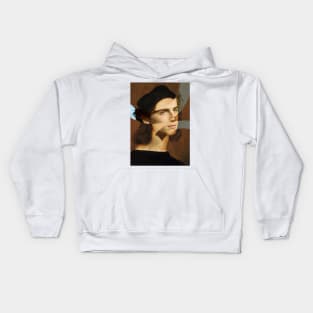 Self Portrait of Raphael and Timothee Chalamet Kids Hoodie